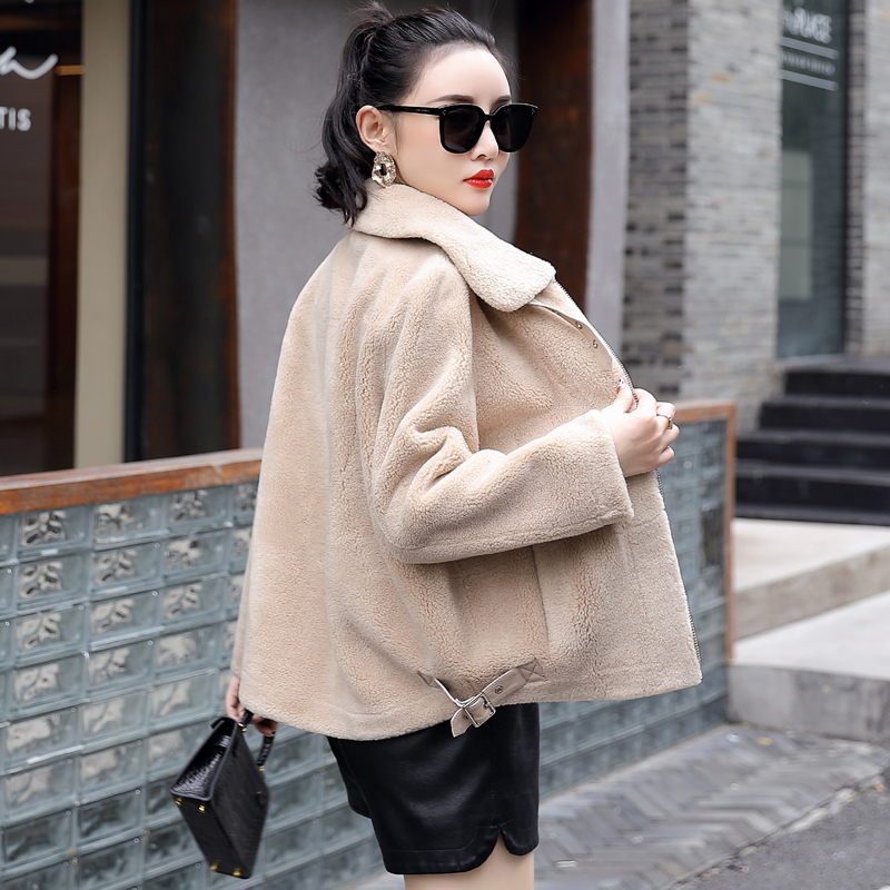 THEME 21 Winter Thicken Warm Teddy Fur Jacket Coat Women Casual Fashion Lamb Faux Fur Overcoat Fluffy Cozy Loose Outerwear Female