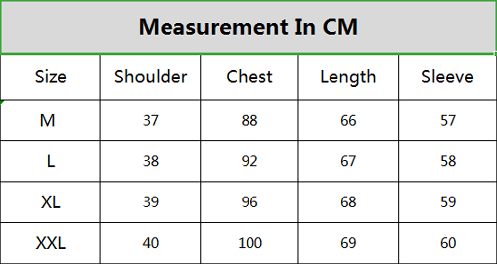 CM Size Chart